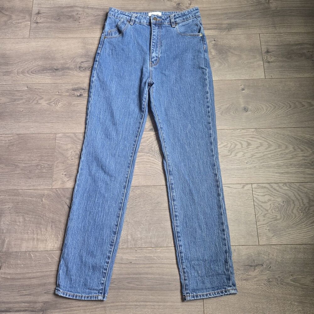 ROLLA’S Dusters High Rise Slim Jeans – Size 29 / Aussie 11 – Classic Blue Wash